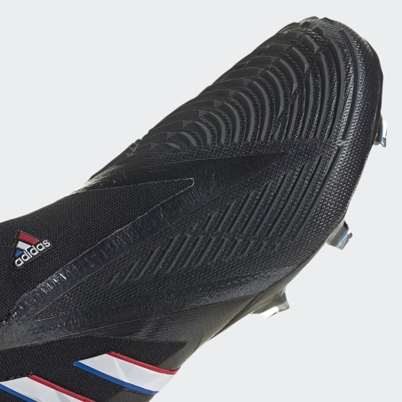 MEN\'S adidas Predator Edge+Firm Ground Mens Black/White Ground Cleats GV7385 main image 9